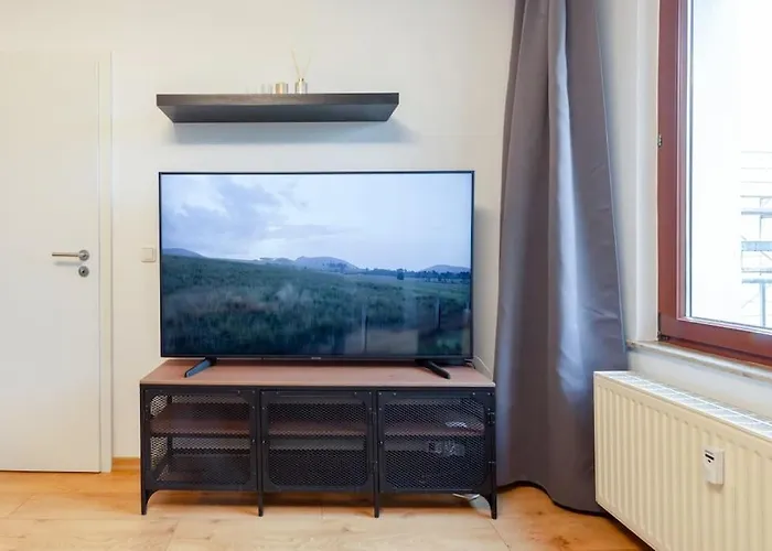 アパート Luxus Am Zoo Mit Stellplatz ライプツィヒ